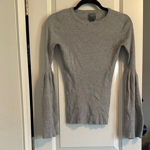 Ag Adriano Goldschmied Women's Long Sleeve Gray Top